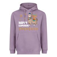 Lavender happy llamakah llama withorah jewish Heavyweight Hoodie - linhVisuals