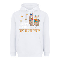 White happy llamakah llama withorah jewish Heavyweight Hoodie - linhVisuals