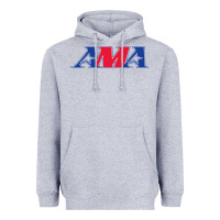 Heather Grey american motorcyclist association (AMA) Heavyweight Hoodie - linhVisuals
