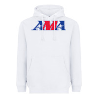 White american motorcyclist association (AMA) Heavyweight Hoodie - linhVisuals
