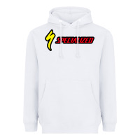 White Specialized Bikes Bicycle Heavyweight Hoodie - linhVisuals