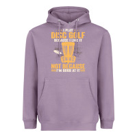 Lavender i play disc golf because i like it not Heavyweight Hoodie - linhVisuals