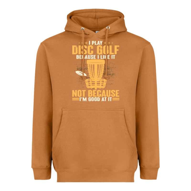 I Play Disc Golf Because I Like It Not Heavyweight Hoodie by linhVisuals | Teevron
