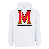 White maryland terr Heavyweight Hoodie - linhVisuals