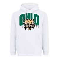 White ohio bobc Heavyweight Hoodie - linhVisuals
