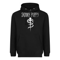 Black Skinny Puppy Heavyweight Hoodie - linhVisuals