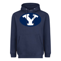 Navy byu couga s Heavyweight Hoodie - linhVisuals
