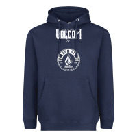 Navy Volcom Style Heavyweight Hoodie - linhVisuals