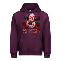 Mauve Wine be mine valentine's day calf Urban Hoodie - RanaPortraitStore