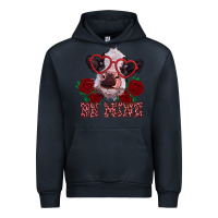 Navy be mine valentine's day calf Urban Hoodie - RanaPortraitStore