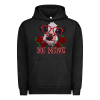Pigment Black be mine valentine's day calf Urban Hoodie - RanaPortraitStore