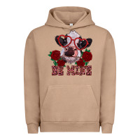 Pigment Burro be mine valentine's day calf Urban Hoodie - RanaPortraitStore