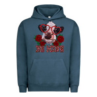 Pigment Midnight Navy be mine valentine's day calf Urban Hoodie - RanaPortraitStore