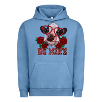 Pigment Pebble Blue be mine valentine's day calf Urban Hoodie - RanaPortraitStore