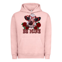 Pigment Salmon be mine valentine's day calf Urban Hoodie - RanaPortraitStore