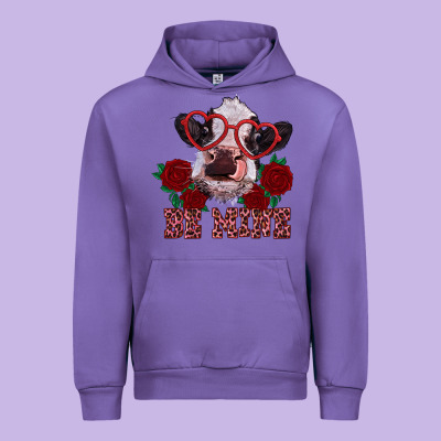 Be Mine Valentine's Day Calf Urban Hoodie Designed By Ranaportraitstore