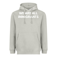 Moon Dust we are all immigrants Heavyweight Hoodie - linhVisuals