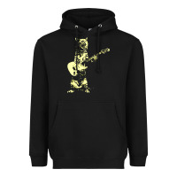 Cat Playing Guitar Heavyweight Hoodie | Teevron