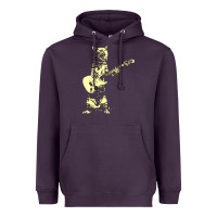 Plum cat playing guitar Heavyweight Hoodie - linhVisuals