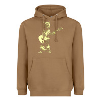 Toasted Coconut cat playing guitar Heavyweight Hoodie - linhVisuals