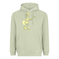 Matcha cat playing guitar Heavyweight Hoodie - linhVisuals