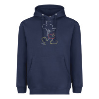 Navy micke mouse tshirt Heavyweight Hoodie - linhVisuals