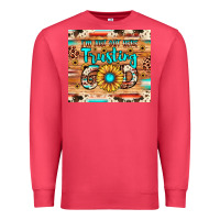 Cardinal i'm just out here trusting god Premium Sweatshirt - JahusDesignShop