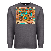 Charcoal Heather i'm just out here trusting god Premium Sweatshirt - JahusDesignShop