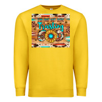 Lemon i'm just out here trusting god Premium Sweatshirt - JahusDesignShop