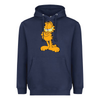 Navy gearl Heavyweight Hoodie - linhVisuals