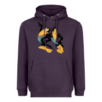 Plum Heckle and Jeckle Heavyweight Hoodie - linhVisuals