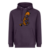 Plum Calvin Bill Watterson Heavyweight Hoodie - linhVisuals