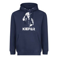 Navy kiefer sutherland müsïc Heavyweight Hoodie - linhVisuals