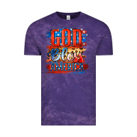 Cloud Purple God Bless America Vintage Tee - Jasminsmagicworld
