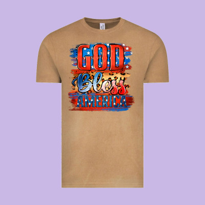 God Bless America Vintage Tee Designed By Jasminsmagicworld