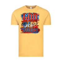 Vintage Mustard God Bless America Vintage Tee - Jasminsmagicworld