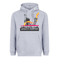 Heather Grey motion city soundtrack clässic Heavyweight Hoodie - linhVisuals