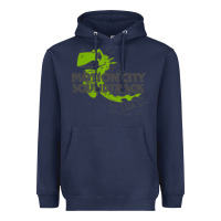 Navy motion city soundtrack clässic Heavyweight Hoodie - linhVisuals