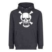 Skull Crossbones Heavyweight Hoodie | Teevron