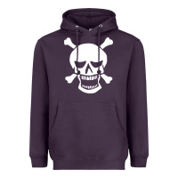 Plum skull crossbones Heavyweight Hoodie - linhVisuals