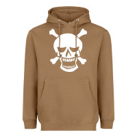 Toasted Coconut skull crossbones Heavyweight Hoodie - linhVisuals