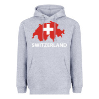 Heather Grey switzerland Heavyweight Hoodie - linhVisuals