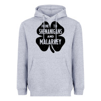 Heather Grey prone to shenanigans and malarkey Heavyweight Hoodie - linhVisuals