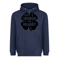 Navy prone to shenanigans and malarkey Heavyweight Hoodie - linhVisuals