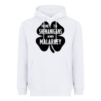 White prone to shenanigans and malarkey Heavyweight Hoodie - linhVisuals