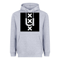 Heather Grey Amsterdam University Heavyweight Hoodie - linhVisuals