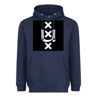 Navy Amsterdam University Heavyweight Hoodie - linhVisuals
