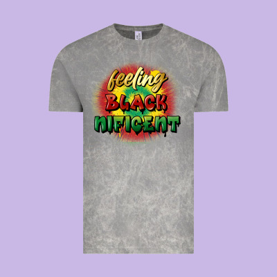 Feeling Blacknificent Vintage Tee Designed By Fadigitalartstudio