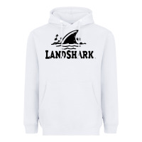 White landshark Heavyweight Hoodie - linhVisuals