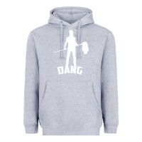 Heather Grey joe dirt dang Heavyweight Hoodie - linhVisuals